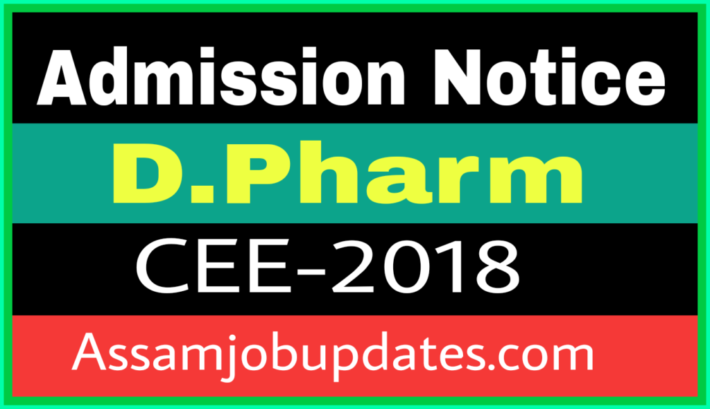 ADMISSION NOTICE  D.pharm