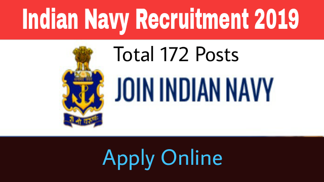 Online Application are invited by Indian Navy post of Chargeman. Total 172 posts