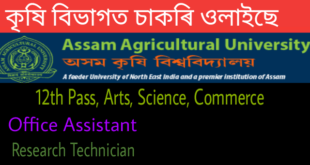 Jorhat AAU Job 2019