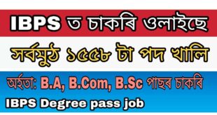 Institute of Banking Personal Selection IBPS Clerk x 1558 posts