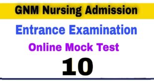 GNM Nursing Entrance Examination