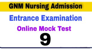 GNM Nursing Entrance Examination