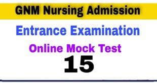 GNM Nursing Entrance Examination