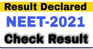 NEET Result 2021