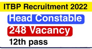 ITBP Head Constable Recruitment 2022