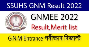 SSUHS GNM Result 2022