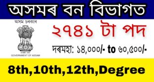 Assam Forest Department Recruitment 2023