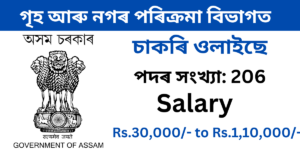 Assam Housing and Urban Affairs Recruitment 2023