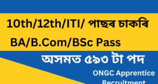 ONGC Apprentice Recruitment