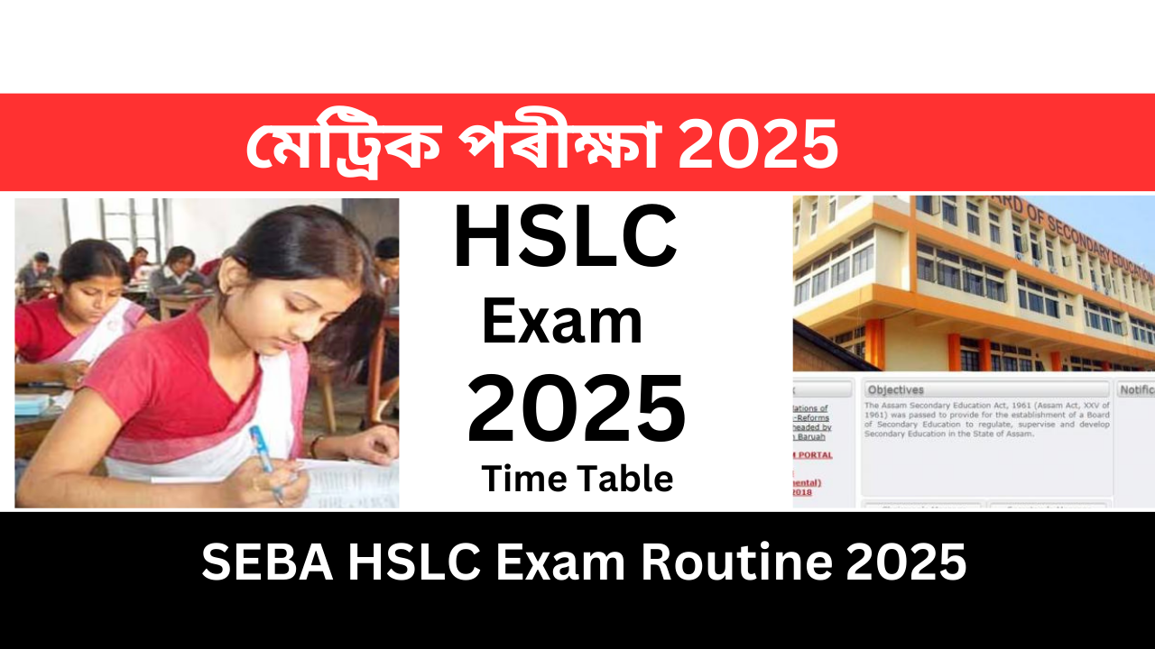 SEBA HSLC Exam Routine