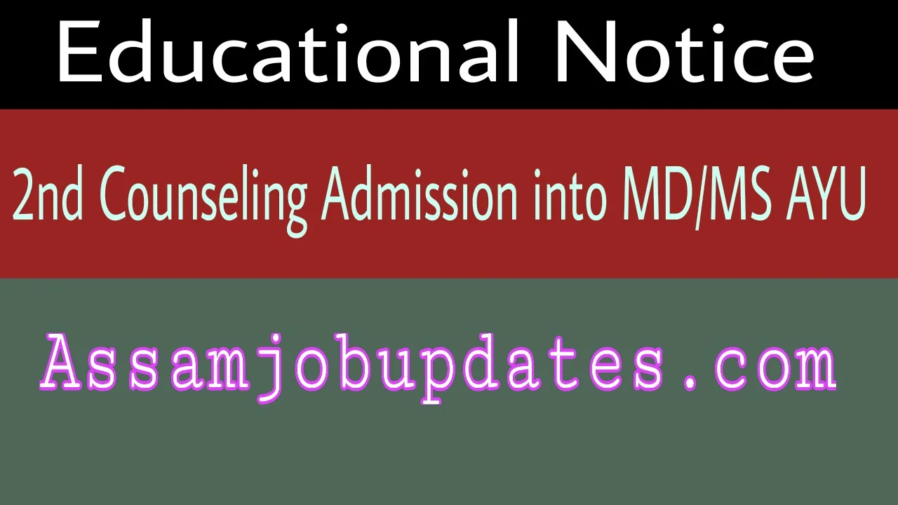 2nd Counselling AYUSH COURSE