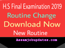 hs exam new routine