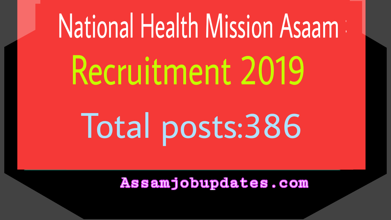 Assam nhm recruitment 2019