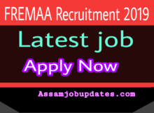 FREMAA Recruitment 2019 post of Assistant Engineer Technical Officer Civil