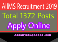AIIMS Recruitment 2019 post of Nursing Officer Total 1372 posts