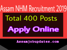 Assam NHM Recruitment 2019 Surveillance worker total 400 posts