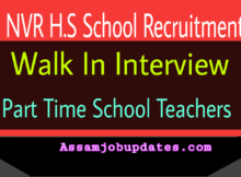 NVR HS School Recruitment 2019 Part Time School Teachers
