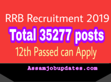 RRB Recruitment 2019 NTPC Total 35277 posts Graduate and Under Graduate posts