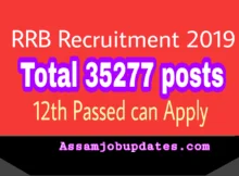 RRB Recruitment 2019 NTPC Total 35277 posts Graduate and Under Graduate posts