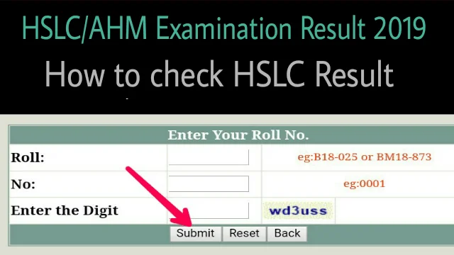 How to check Assam HSLCAHM Result 2019