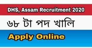 DHS Assam Recruitment 68 ICU Technician Vacancy