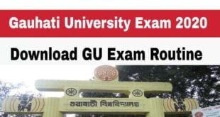 Gauhati University B.Ed Final Year Examination Programme 2020