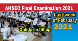 AHSEC HS Final Examination 2021