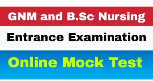 GNM and B.Sc Nursing Online Mock Test