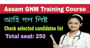 Assam GNM Training Course