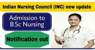 Indian Nursing Council new notification