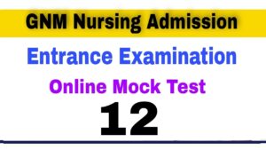 GNM Nursing mock test