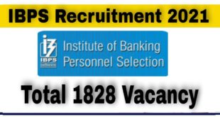 IBPS Specialist Officer Recruitment 2021