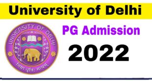Delhi University DUET PG, BEd Admission 2022