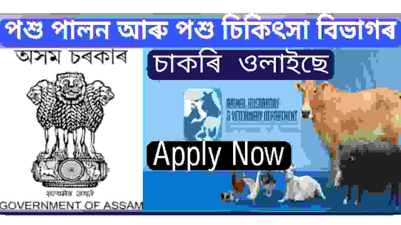 Animal Husbandry and Veterinary Recruitment | AssamJobupdates