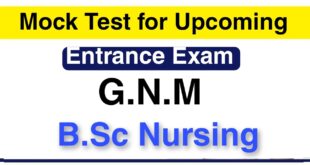 Mock Test for Nursing Entrance Exam