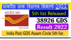 India Post GDS Result 2022