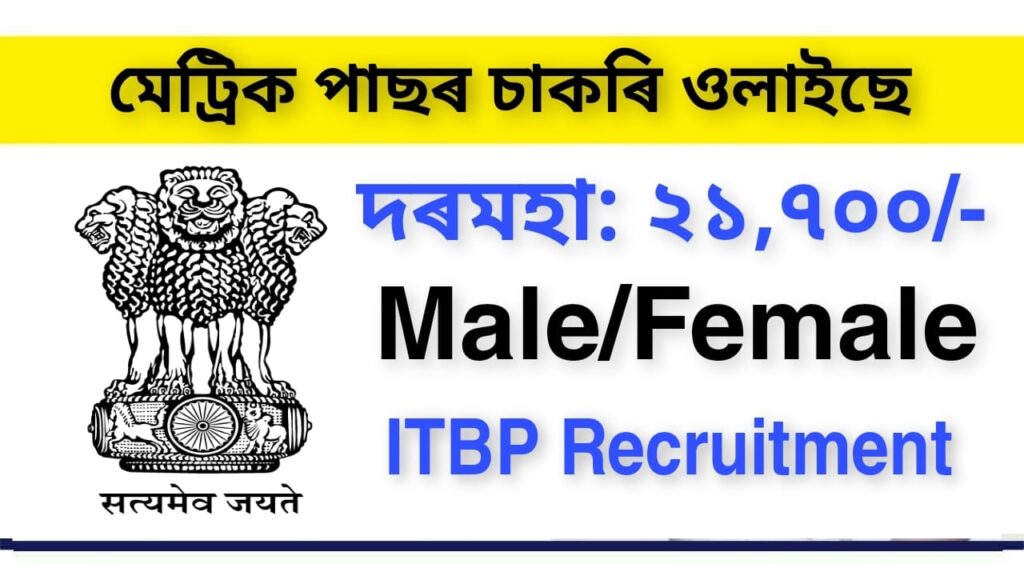 ITBP Constable Animal Transport Recruitment 2022