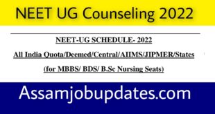 NEET UG State Counseling Schedule 2022