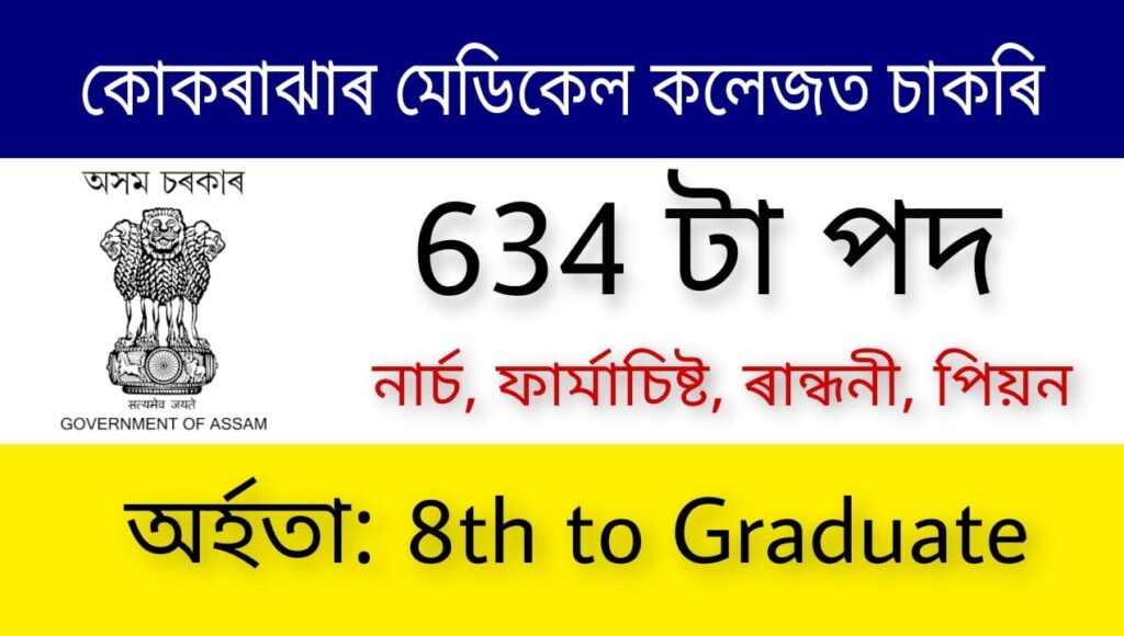 Kokrajhar Medical College Recruitment 2023