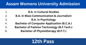 Assam Womens University Admission