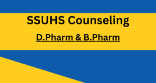 SSUHS DPharm and BPharm counseling