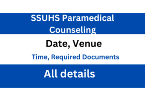 SSUHS Paramedical Counseling