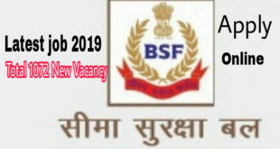 BSF Recruitment 2019 Head Constable 1072 posts Apply Online