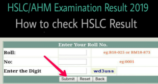 How to check Assam HSLCAHM Result 2019