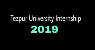 Tezpur University Internship 2019