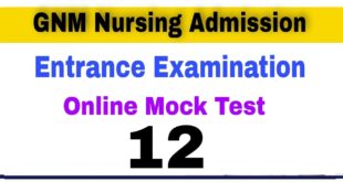 GNM Nursing mock test
