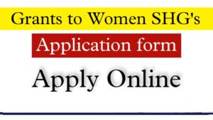Grants to Women SHGs Scheme 2022
