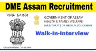 DME Assam Recruitment 2022