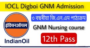 IOCL Digboi Nursing Admission 2022