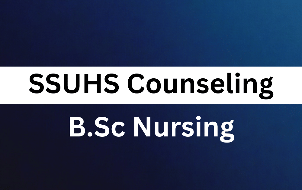 SSUHS BSc Nursing counseling